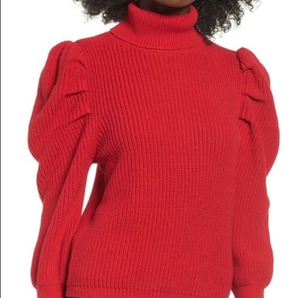 leith puff sleeve sweater